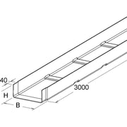 Niedax - Kabelrinne GFK-Kabelrinne KK 80.500 − 3 Meter