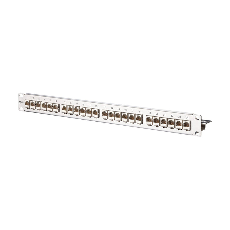 Metz Connect - Patchpanel Kupfer Patchfeld 130921-E 24x8 Cat.6A 1HE V2A