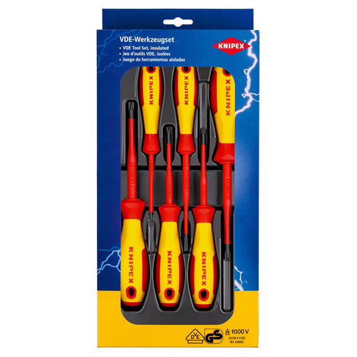 Knipex - Werkzeugset VDE Schraubendreher-Paket 00 20 12 V05 Schlitz 6-teilig