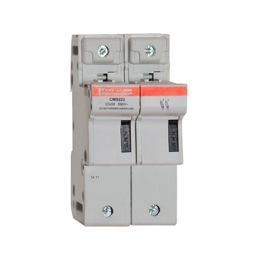 Mersen - Halter für zylindrische Sicherung Sicherungshalter CMS221N 22x58 125A 1+N-p. − 3 Stück