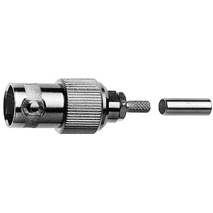 Telegärtner - Koax-Steckverbinder BNC-Kabelbuchse 100023571 75Ohm cr/cr − 5 Stück