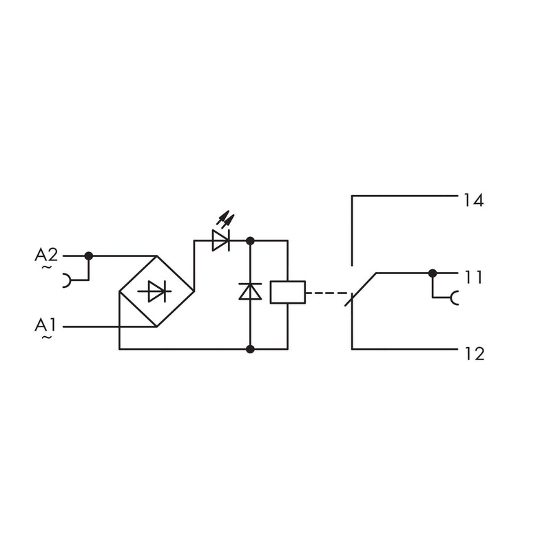 WAGO - Schaltrelais Relaismodul 859-367 AC 115 V − 10 Stück