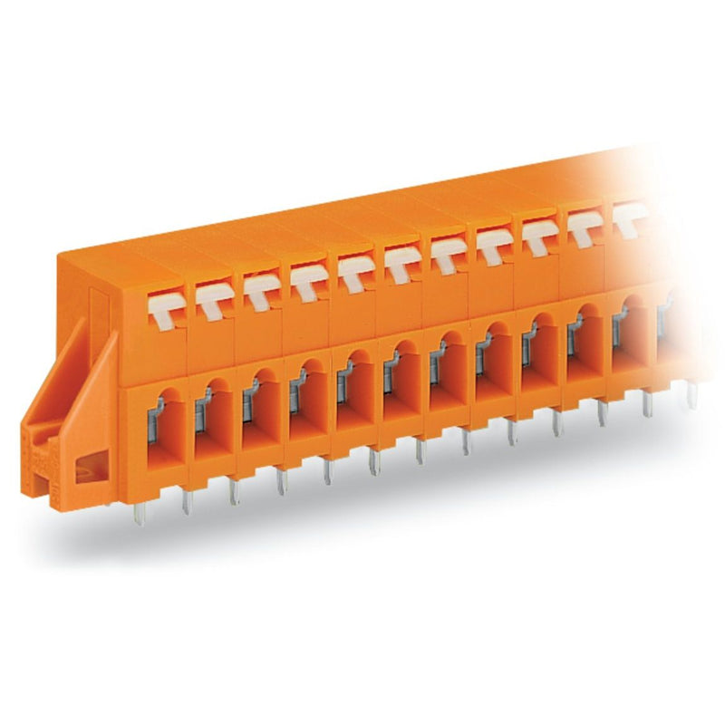 WAGO - Leiterplattenklemme 741-233 Drücker,2,5mm²,or − 40 Stück