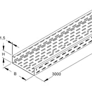 Niedax - Kabelrinne RS 60.500 F − 3 Meter