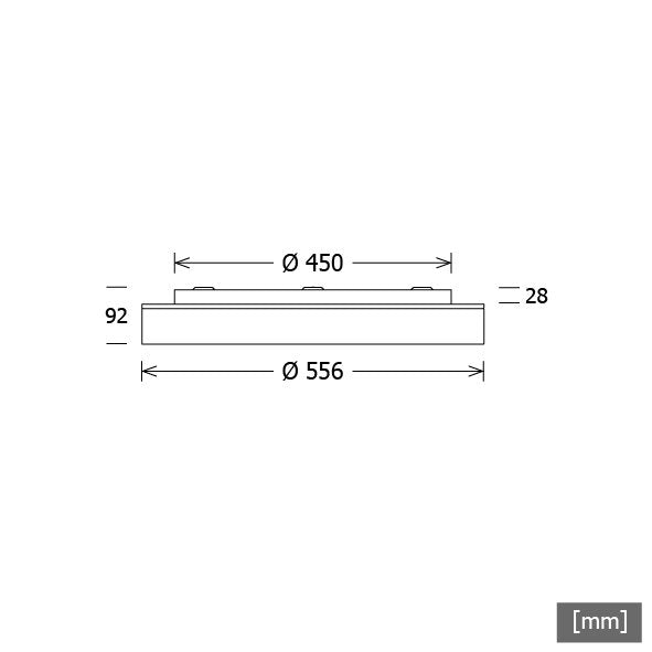 LTS Licht&Leuchten - Decken-/Wandleuchte LED-Leuchte LUNS104.840.1/DALIws 840, DALI