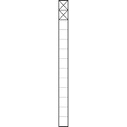 Siedle&Söhne - Kommunikations-Säule Kommunikations-Stele KSF 613-2 SM 1,3m sil/met 2Mod