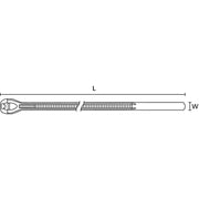 HellermannTyton - Kabelbinder V100R PA66HS NA 1000 102,5x2,45mm, natur − 1000 Stück