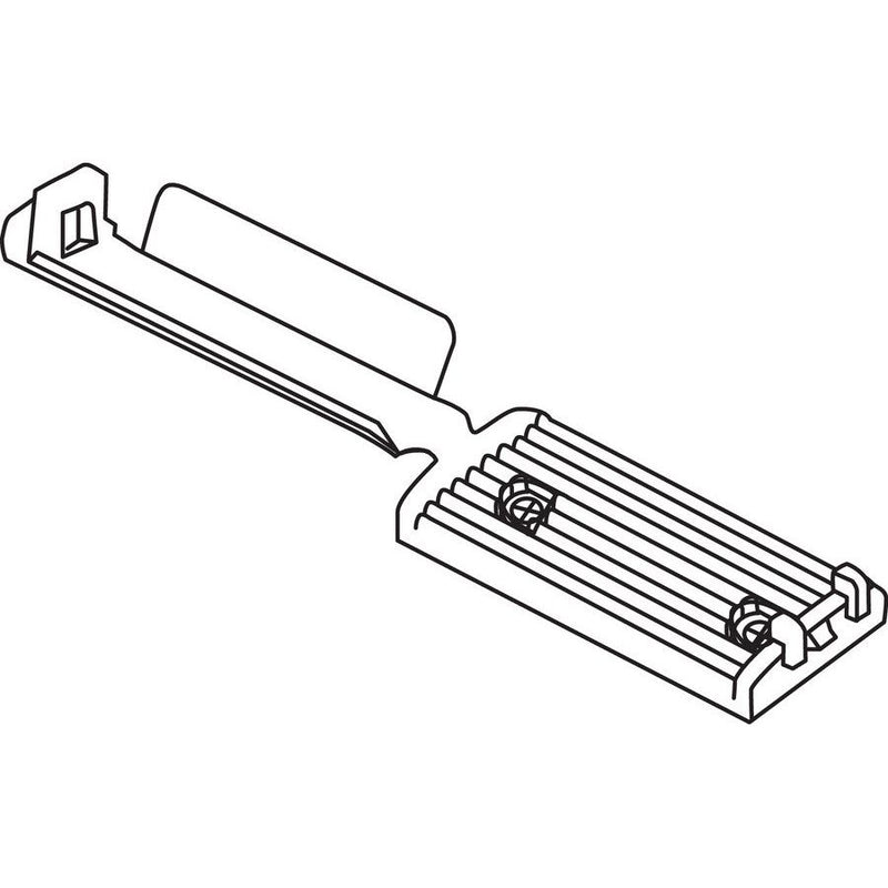 HellermannTyton - Befestigungsschelle für Kabel/Rohre Flachbandkabelhalter FKH25-HIR-BK-C1 − 2000 Stück