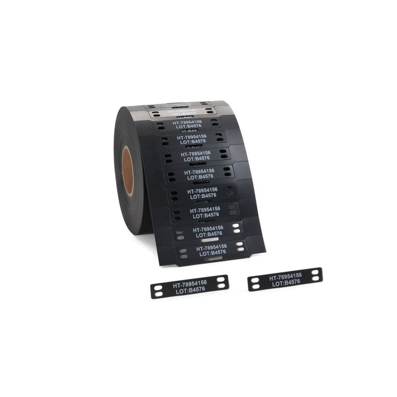 HellermannTyton - Kabelmarkierungssystem Kennzeichnungsschilder 556-80516(1000) 12x60mm sch1000/Rol − 1000 Stück