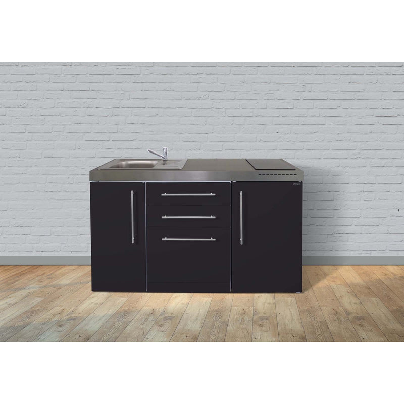 Stengel - Mini-Küche Miniküche Premiumline MPGSSM150GSIKFreBli Schwarz matt