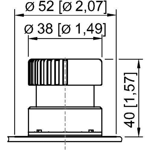 Stahl - Wahlschalter, Komplettgerät Befehlsgeräte 8003/111-010S PilzSpT. S-Ö KZKl