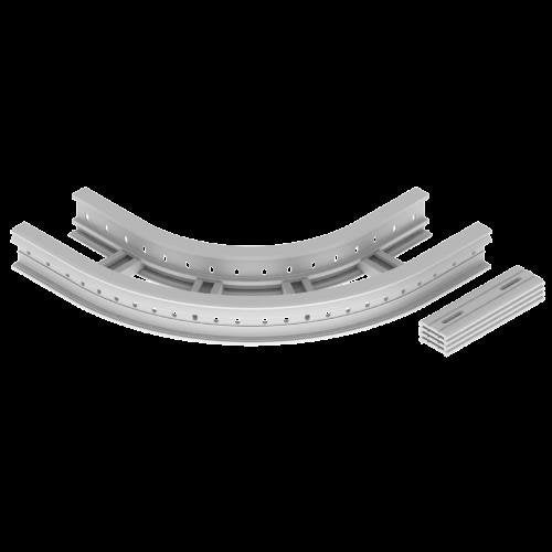 Unex - Bogen für Kabelleiter Flachbogen 45 Grad 67206-44 85x200 R300