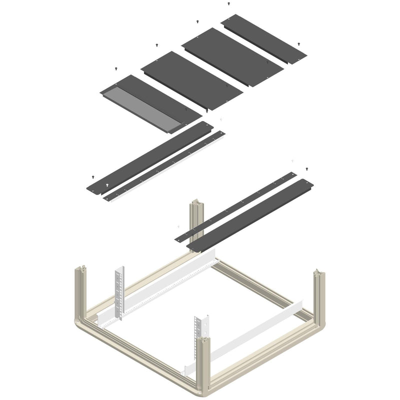 Enoc - Komponente für den Ausbau (Schaltschrank) Bodenblechpaket BPP 86 X1-S 800x600mm
