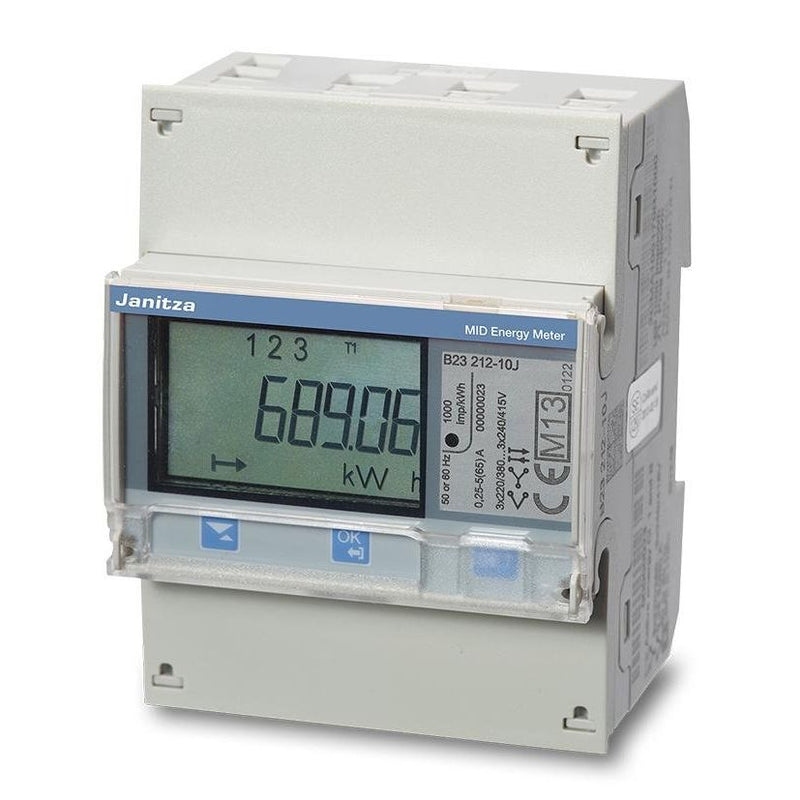 Janitza Electronic - Elektrizitätszähler Drehstromzähler B23 313-10J (M-Bus) 3-phasig, 65A
