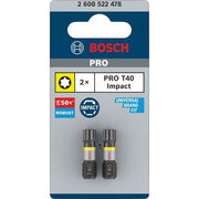 Bosch - Bit PRO Impact Bit, T40 2608522478 25 mm, 2-tlg