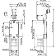 Stahl - Einzelpositionsschalter Positionsschalter 8070/2-1-D-U60 Drehhebel