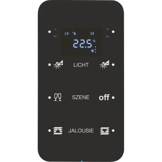 Berker - Bussystem-Tastsensor Touchsensor 3fach 75643165 Glas schwarz