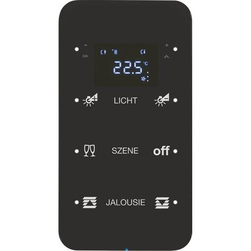 Berker - Bussystem-Tastsensor Touchsensor 3fach 75643165 Glas schwarz