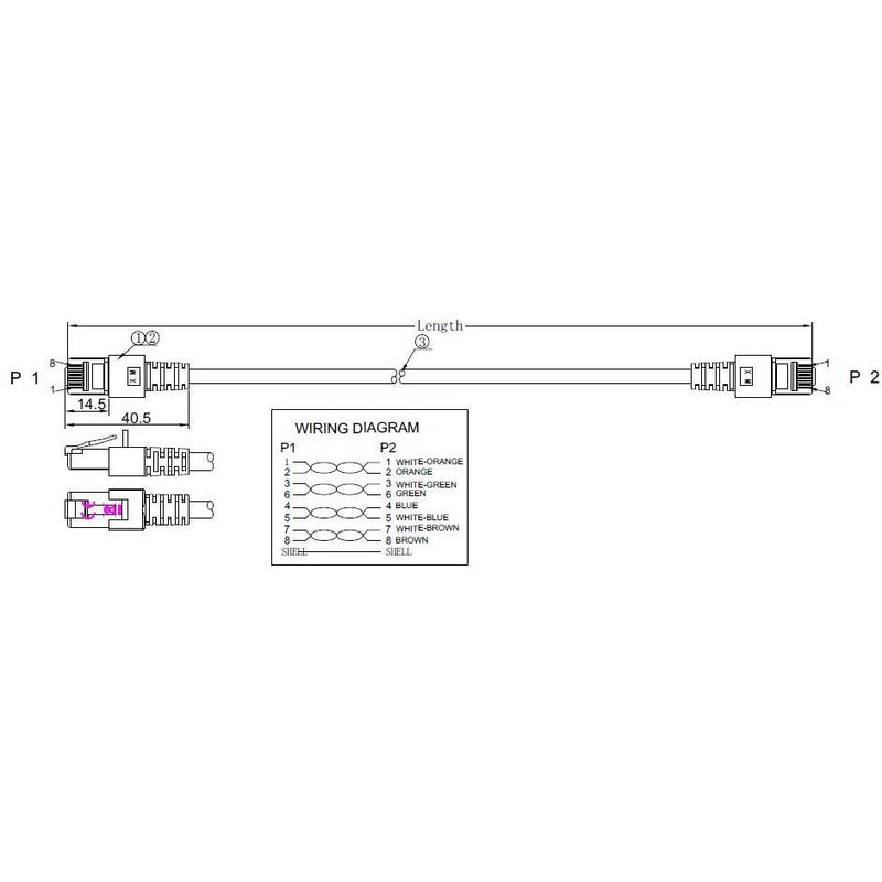 EFB-Elektronik - Patchkabel Kupfer Patchkabel Cat.5e EC5000 0,15mgrSF/UTP 2xRJ45 mit SF/UTP