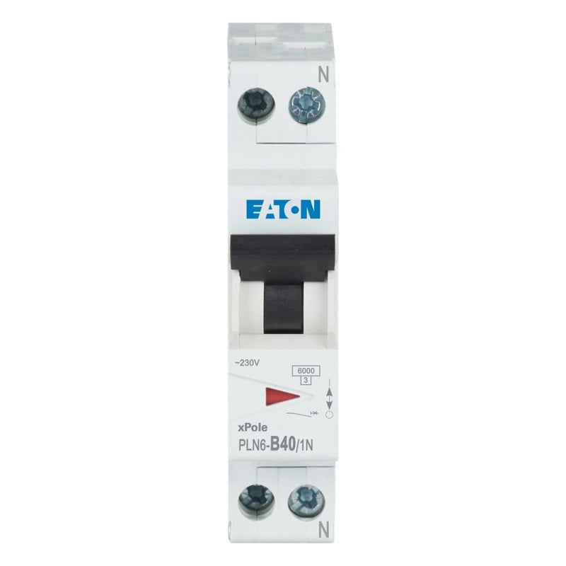 Eaton - Leitungsschutzschalter PLN6-B40/1N-DE 40A, 1p+N,Steckkl. B