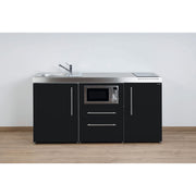Stengel - Mini-Küche Miniküche Premiumline MPMSM170MWIKFreBliS Schwarz matt