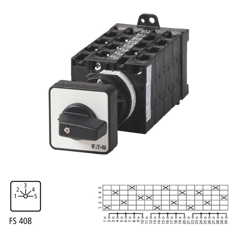 Eaton - Steuerschalter Stufenschalter T3 32A T3-8-8272/Z 32A Zwischenbau