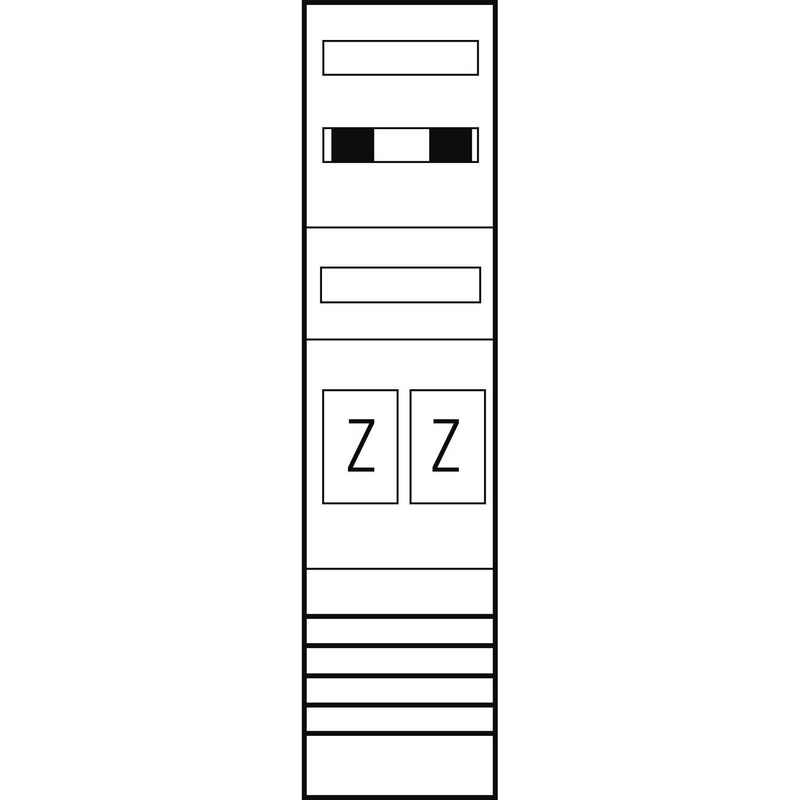 ABN - Zählerfeld Zählerplatz EZ17320 eHZ 2Z