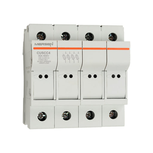 Mersen - Halter für zylindrische Sicherung Sicherungshalter Class CUSCC4 CC AC600V 32A 4-p − 3 Stück