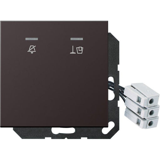 Jung - Abdeckung/Bedienelement für Installationsschalterprogramme Hotelabdeckung AL CU KO5 M 24 D mit LED-Einheit 24 V