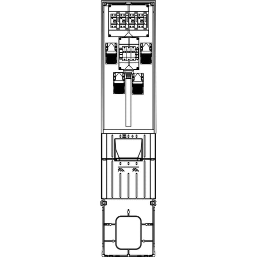 Elsta Mosdorfer - Installationskleinverteiler CV Säule 308 D035 4xCEE CV7308.35D.N4Z mit Zähler TN