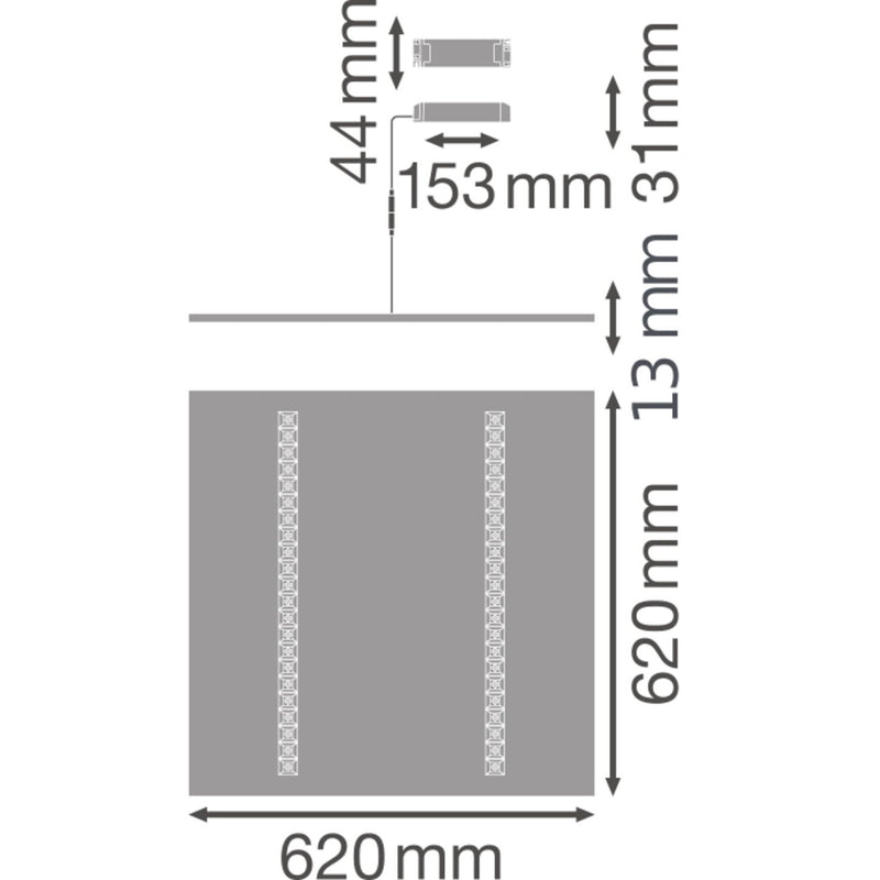Ledvance - Decken-/Wandleuchte Einbauleuchten PLINDV62533W4000ZBVR 4000K ZBVR