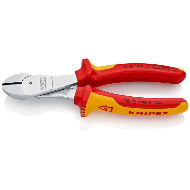 Knipex - Seitenschneider Kraft-Seitenschneider 74 06 180 isoliert, 180mm