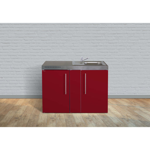 Stengel - Mini-Küche Miniküche Premiumline MPBR120IKFliBre Bordeauxrot