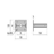 Performance in Light - Zubehör/Ersatzteile für Lichtmast Bodenplatte 3112992