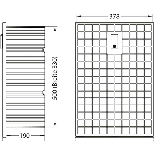 uesa - Gehäuse/Schaltschrank (leer) Mauerkasten 2000-0000.04 ohne HAK00