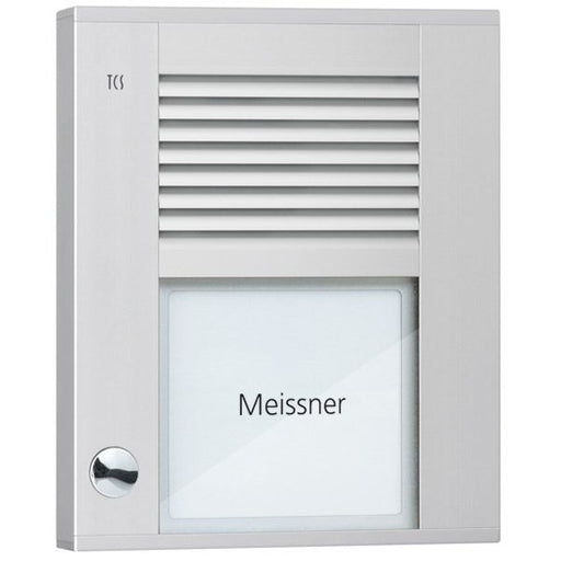 TCS Tür Control - Türstation für Türkommunikation Audioaußenstation1-reihig PDS01-EN/04 1 Taste AP silber − 1 Stück