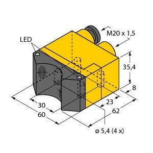 Turck - Induktiver Näherungsschalter Sensor NI4DSU35TC2AP4X2/3GD induktiv