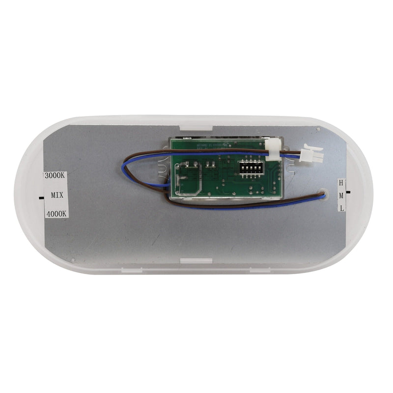 Megatron - Decken-/Wandleuchte LED-Ovalleuchte mit Sensor MT69077 ML, MC, grau