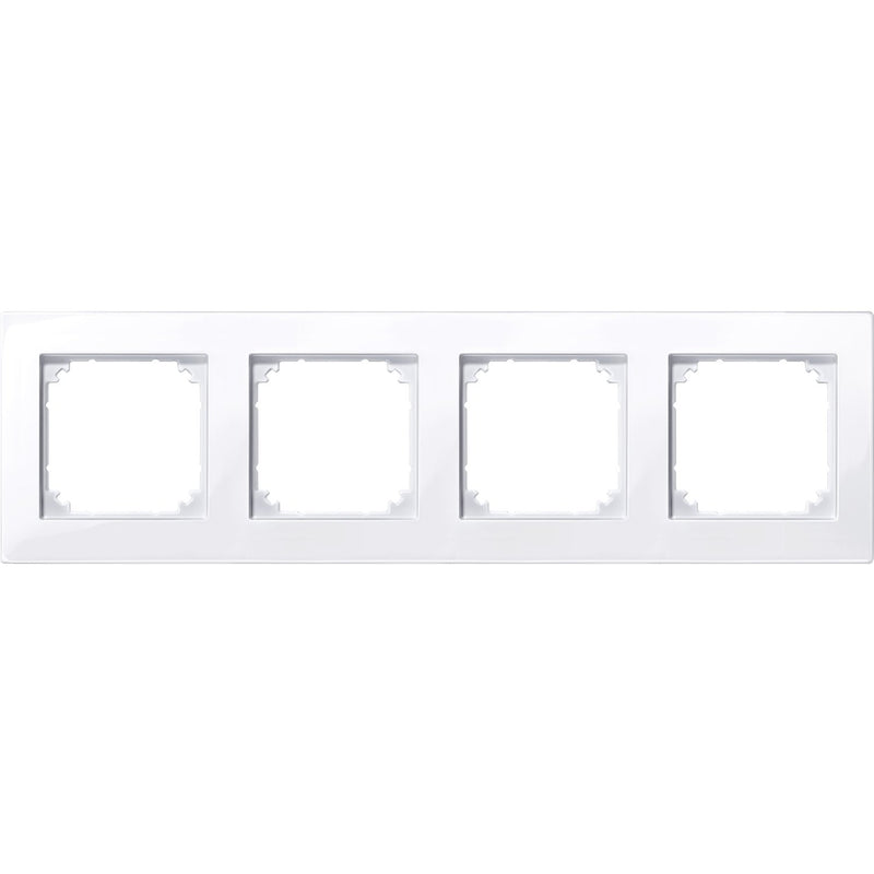 Merten - Abdeckrahmen M-PLAN-Rahmen 4f. aws/gl 515425