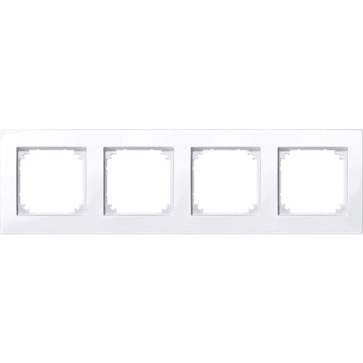 Merten - Abdeckrahmen M-PLAN-Rahmen 4f. aws/gl 515425