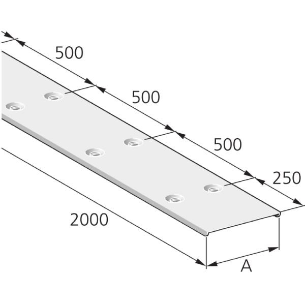 Pflitsch - Oberteil für Leitungsführungskanal Deckel D2 200 S 2000mm