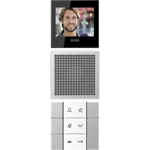Jung - Innenstation für Türkommunikation Video-Innenstation SI VI AL 627 BSF+Folie+Kabel