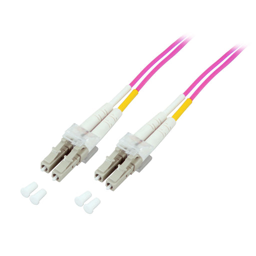 EFB-Elektronik - Patchkabel LWL LC/LC 50/125 15m OM4 vio. O0319.15 Dpl.Jump. 2,0mm LSZH