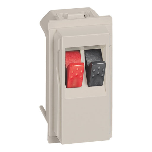 Legrand (BT) - Einsatz/Abdeckung für Kommunikationstechnik Lautsprecherklemme KM4294 1-modulig
