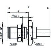 Telegärtner - Koax-Steckverbinder SMA-Einbaubuchse cr AU 100024728 G30(1.5/3.8)m.Dichtr − 5 Stück