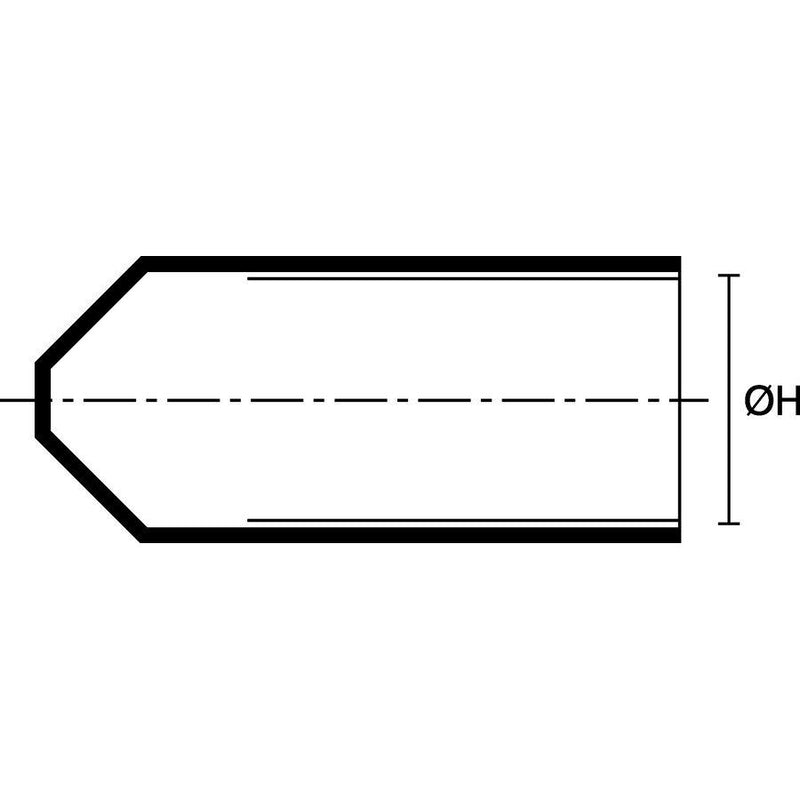 HellermannTyton - Schrumpf-Endkappe Spannungsfeste Endkappe PO 416-10000(16) − 16 Stück