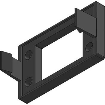 Icotek - Komponente für den Ausbau (Schaltschrank) Aufschnapprahmen KEL-SNAP10 − 10 Stück