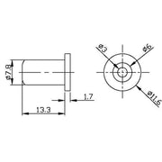 EFB-Elektronik - Knickschutz Knickschutztülle ETUE 2 29511.1 bis 6mm gr klein − 100 Stück
