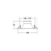 Brumberg Leuchten - Downlight/Strahler/Flutlicht LED-Einbaudownlight 230V 40670174DA 4000K