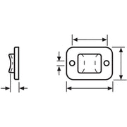 HellermannTyton - Befestigungssockel und -element für Kabelbinder Befestigungssockel 32x25 m TY8G1-PA66W-BK schwarz − 100 Stück